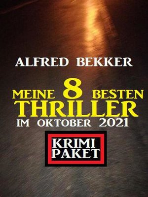 cover image of Meine 8 besten Thriller im Oktober 2021